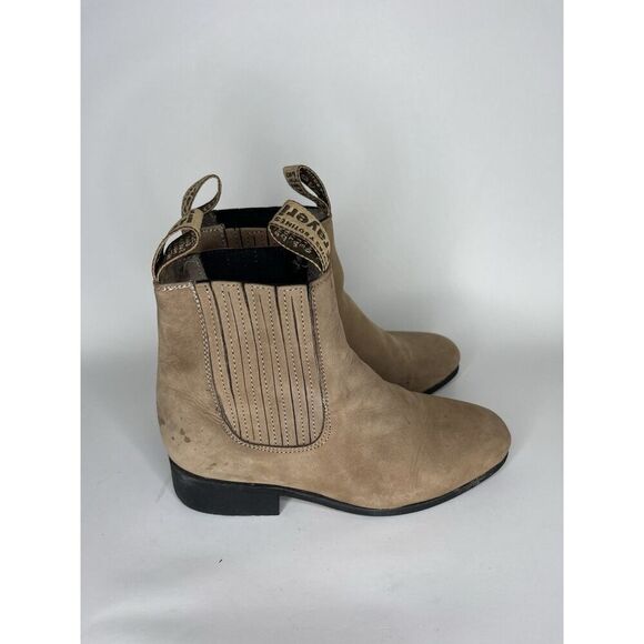 Frayeri Booties Youth Size 2 Brown Tan Suede - Picture 1 of 16